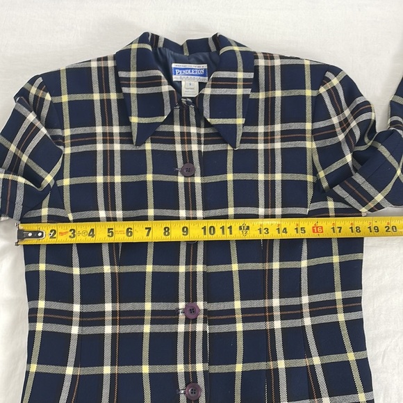 Vintage Pendleton Women's Blazer Suit Jacket, Virgin Wool, Plaid, Size 6 - Picture 7 of 8
